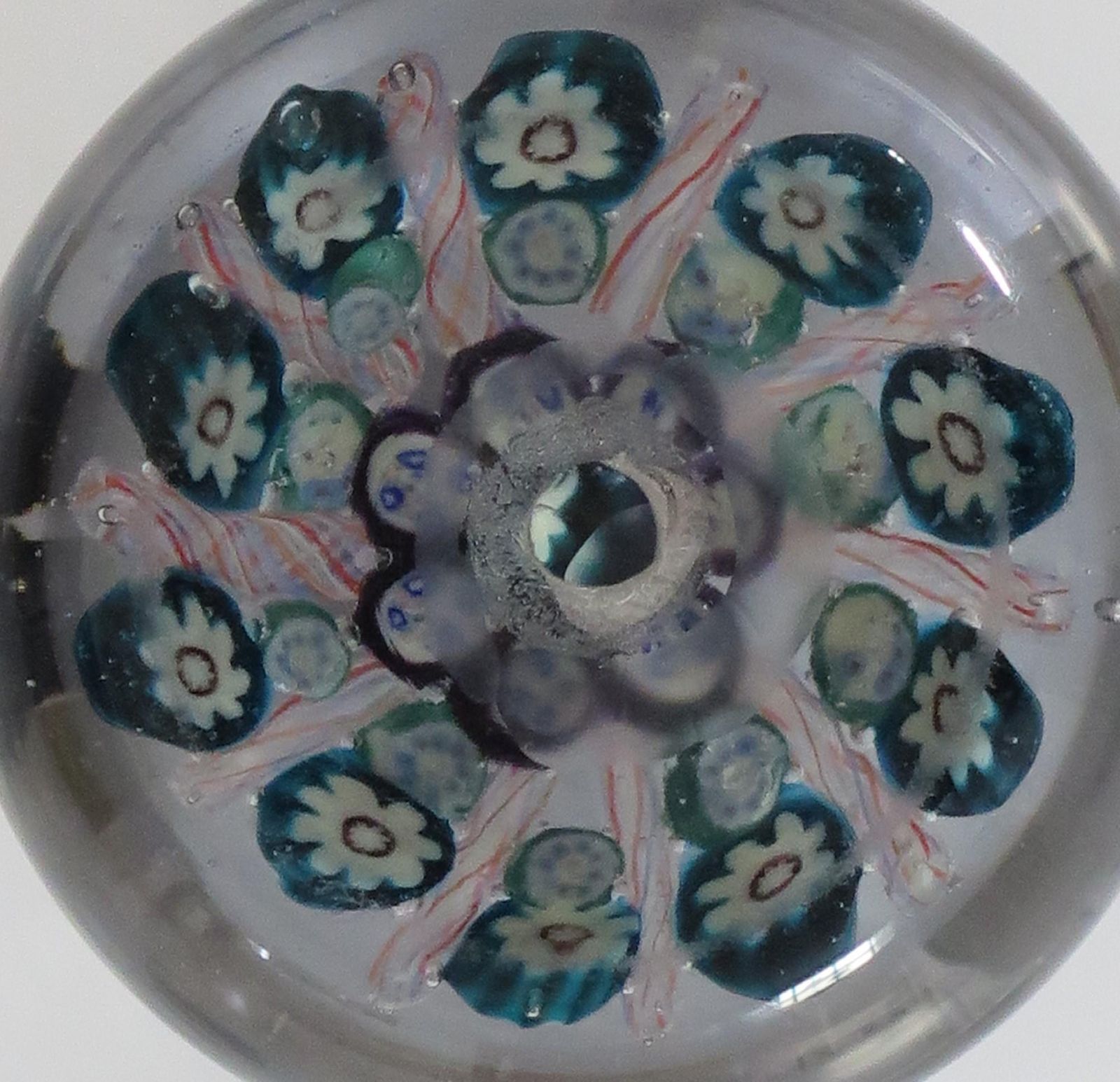 photo for sale Glass Millefiori Vasart Brothers Paperweight Hand Blown, Scotland Ca 1950s