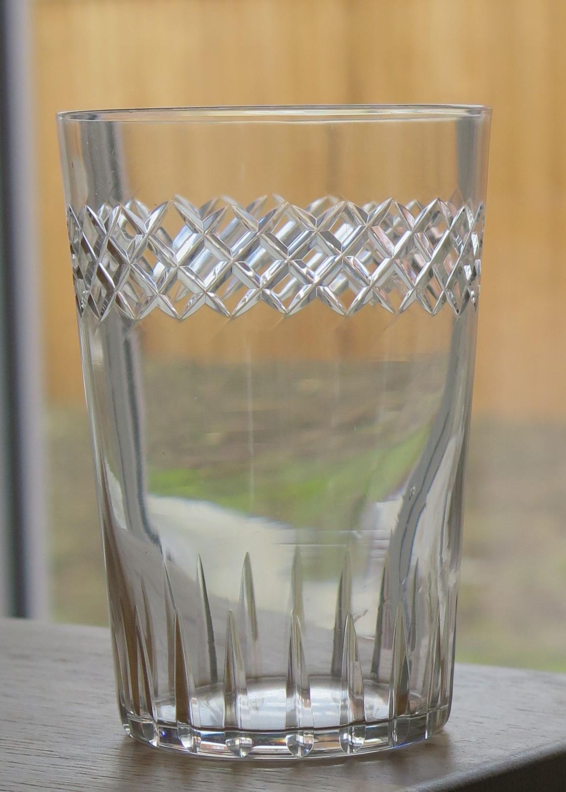 Set Of Six Edwardian Glass Tumblers Engraved Drinking Glasses, Circa 1905 photo vinterior