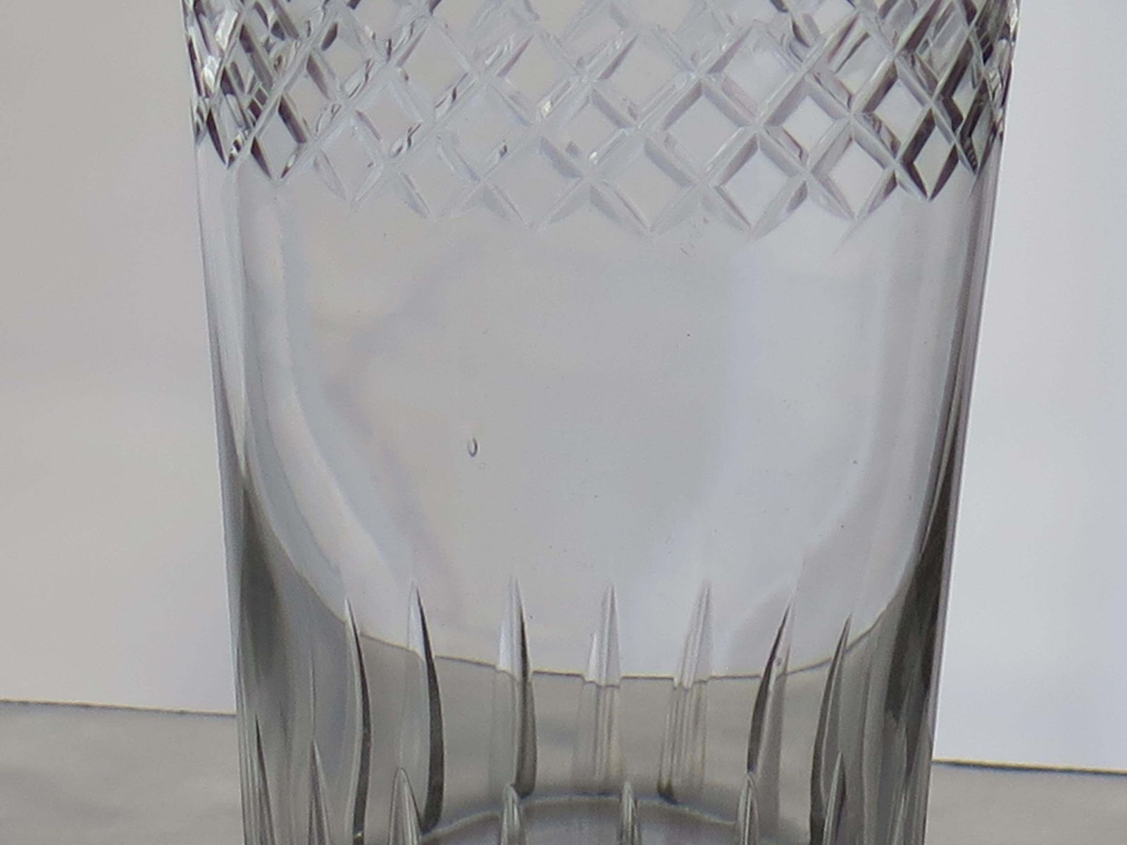 Set Of Six Edwardian Glass Tumblers Engraved Drinking Glasses, Circa 1905 photo buy