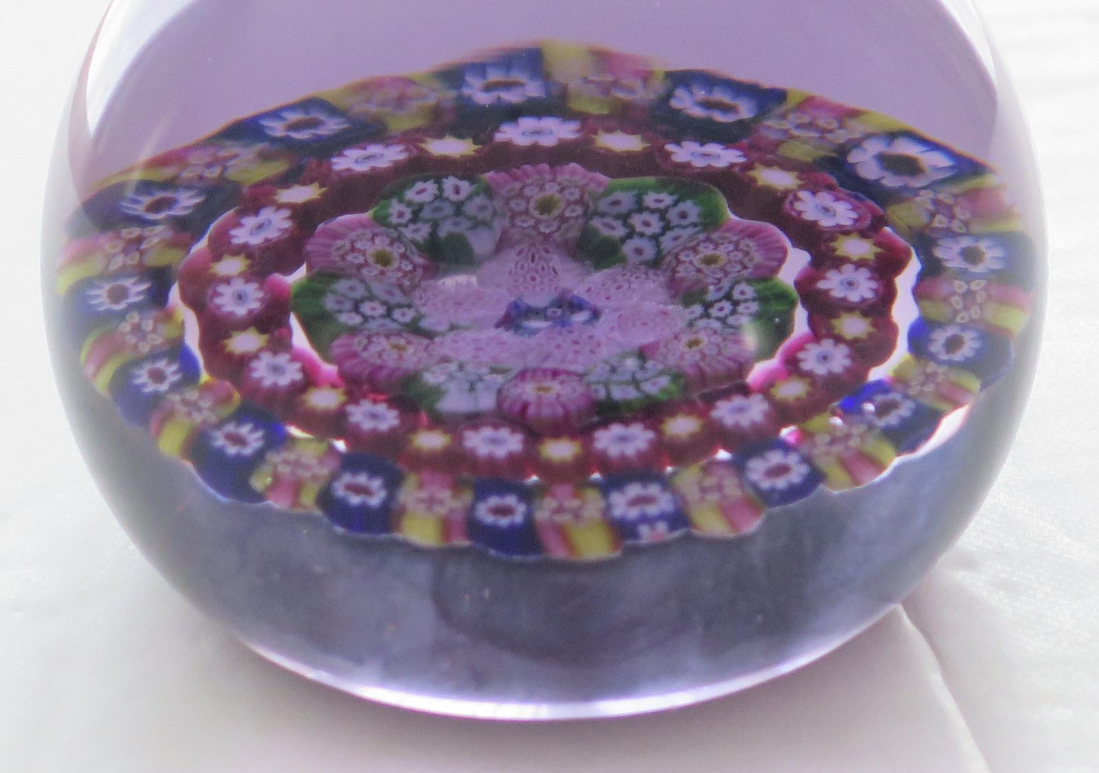 540.0 Paul Ysart Glass Paperweight With Py Cane Early Period, Scotland Circa 1930s photo