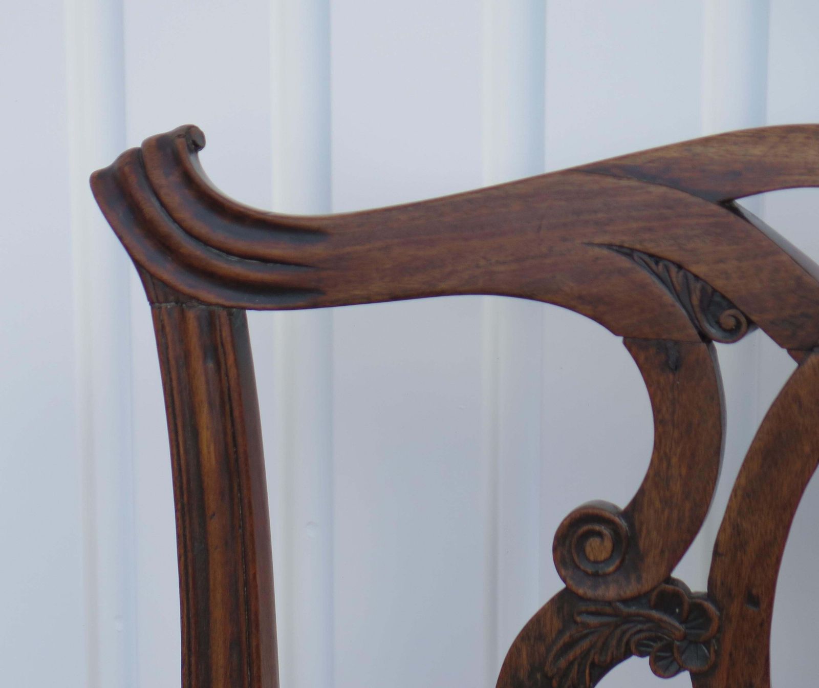 photo vinterior George 111 Period Chippendale Armchair Finely Carved, Circa 1760