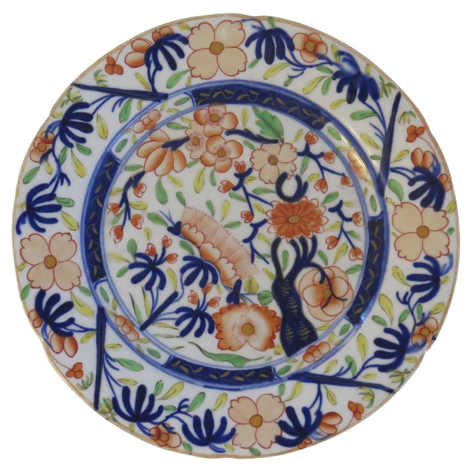 Early 19th Century Plate Porcelain Finely Hand Painted, Staffordshire Uk Ca 1825