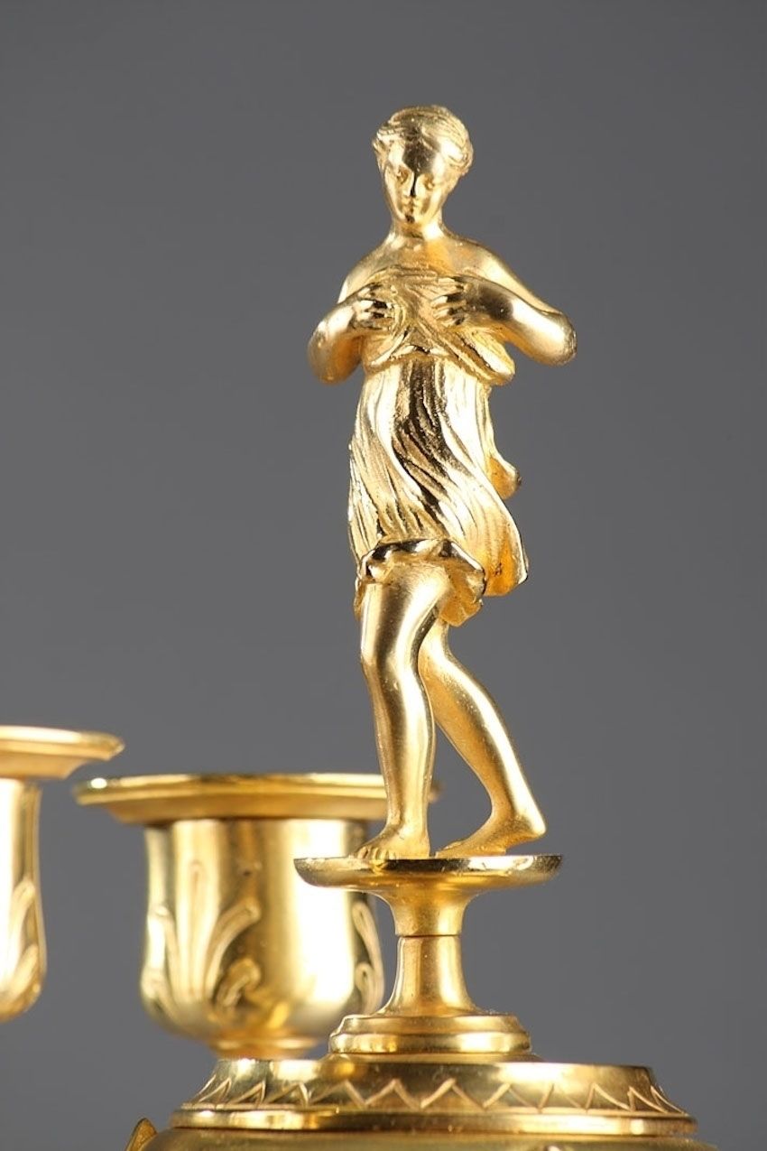 Naturalist Ormolu Candelabra Lamps In Auguste Cain Taste (French, 1821 1894) photo furniture