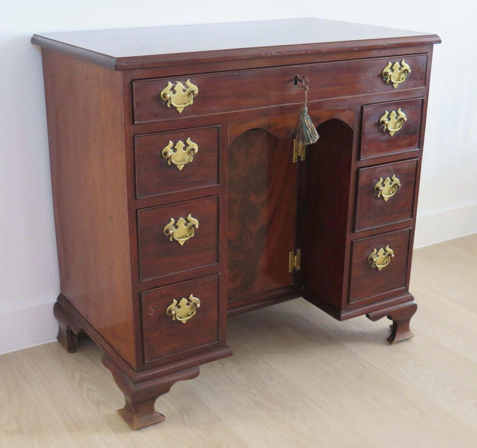 Antique George 11nd Small Kneehole Desk, English Circa 1745 photo buy