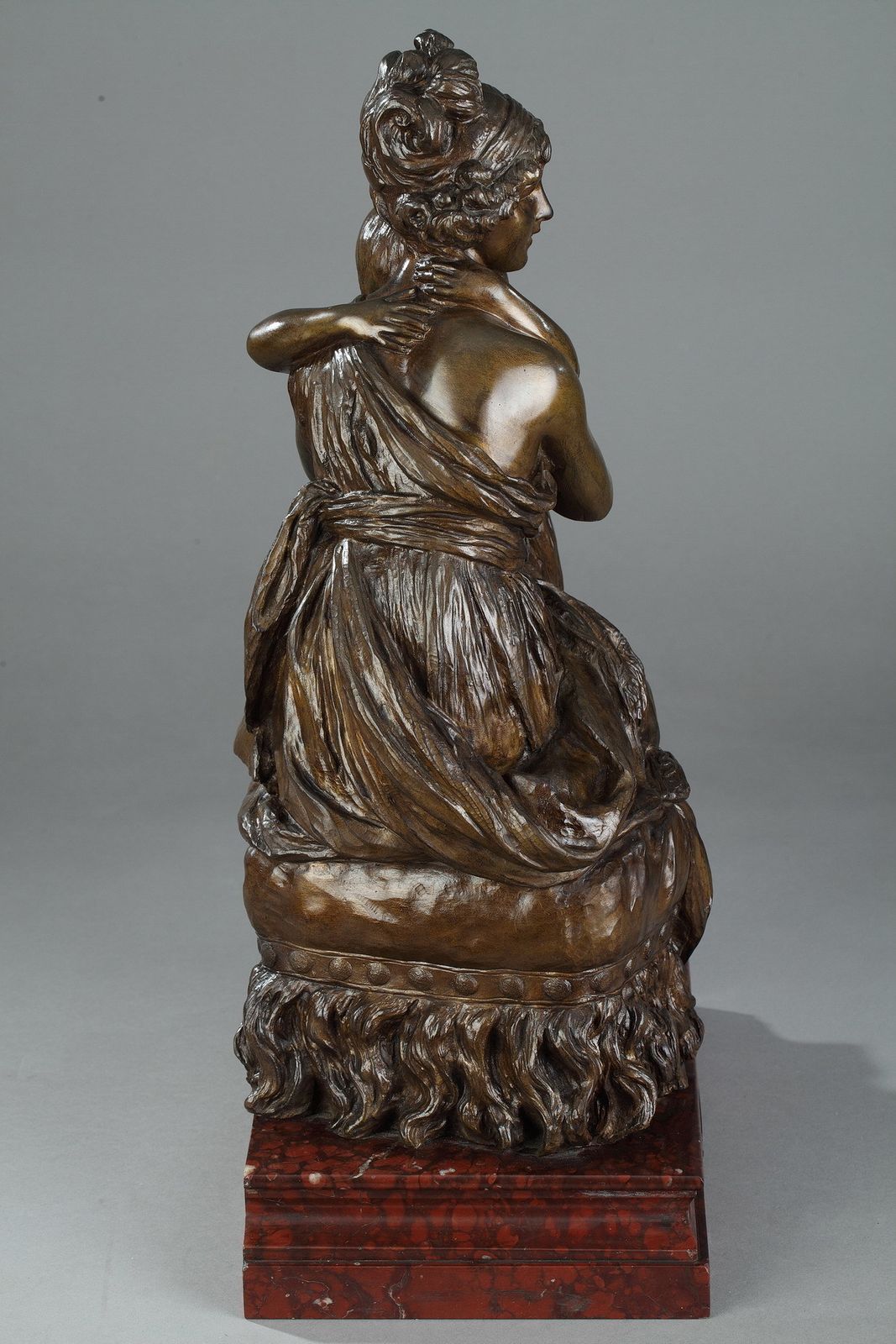 photo vinterior Groupe en bronze d'après le Portrait de l'artiste avec sa fille, Julie, par Élisabeth Vigée Lebrun