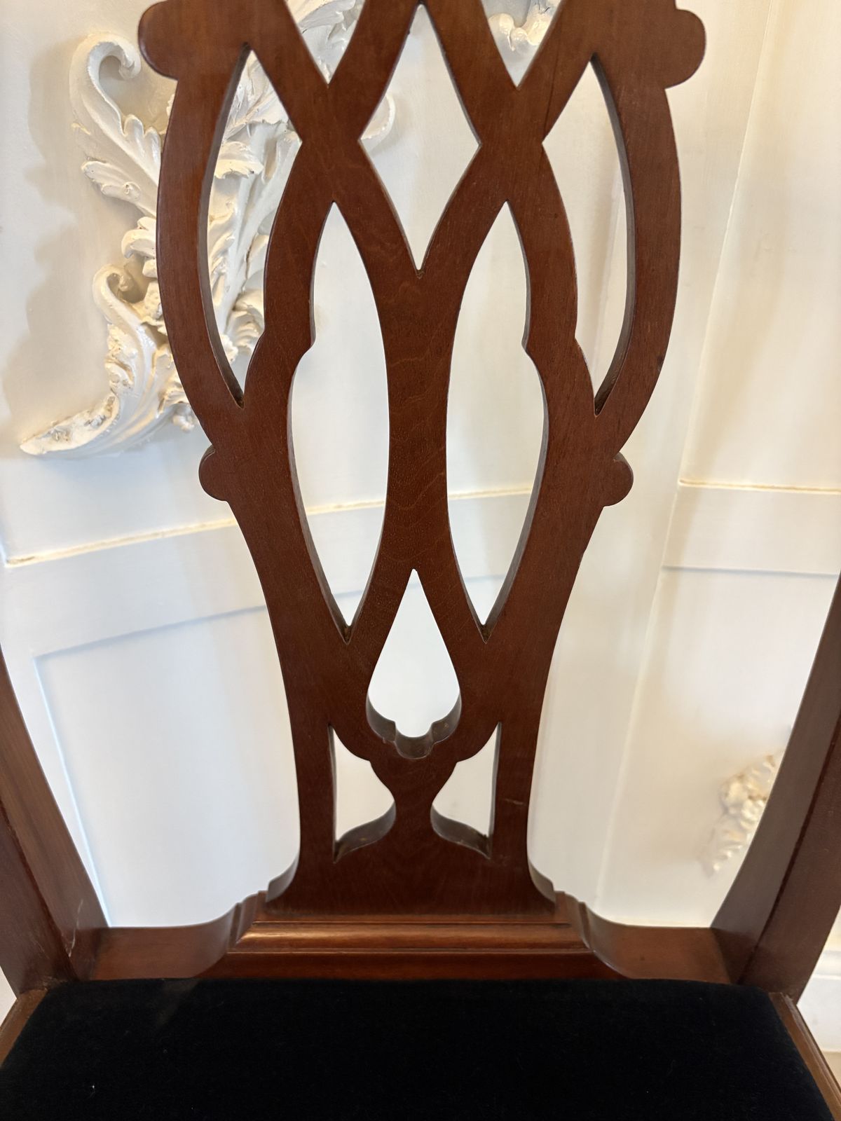 Set Of 8 Antique Early 20th Century Quality Mahogany Dining Chairs photo vintage