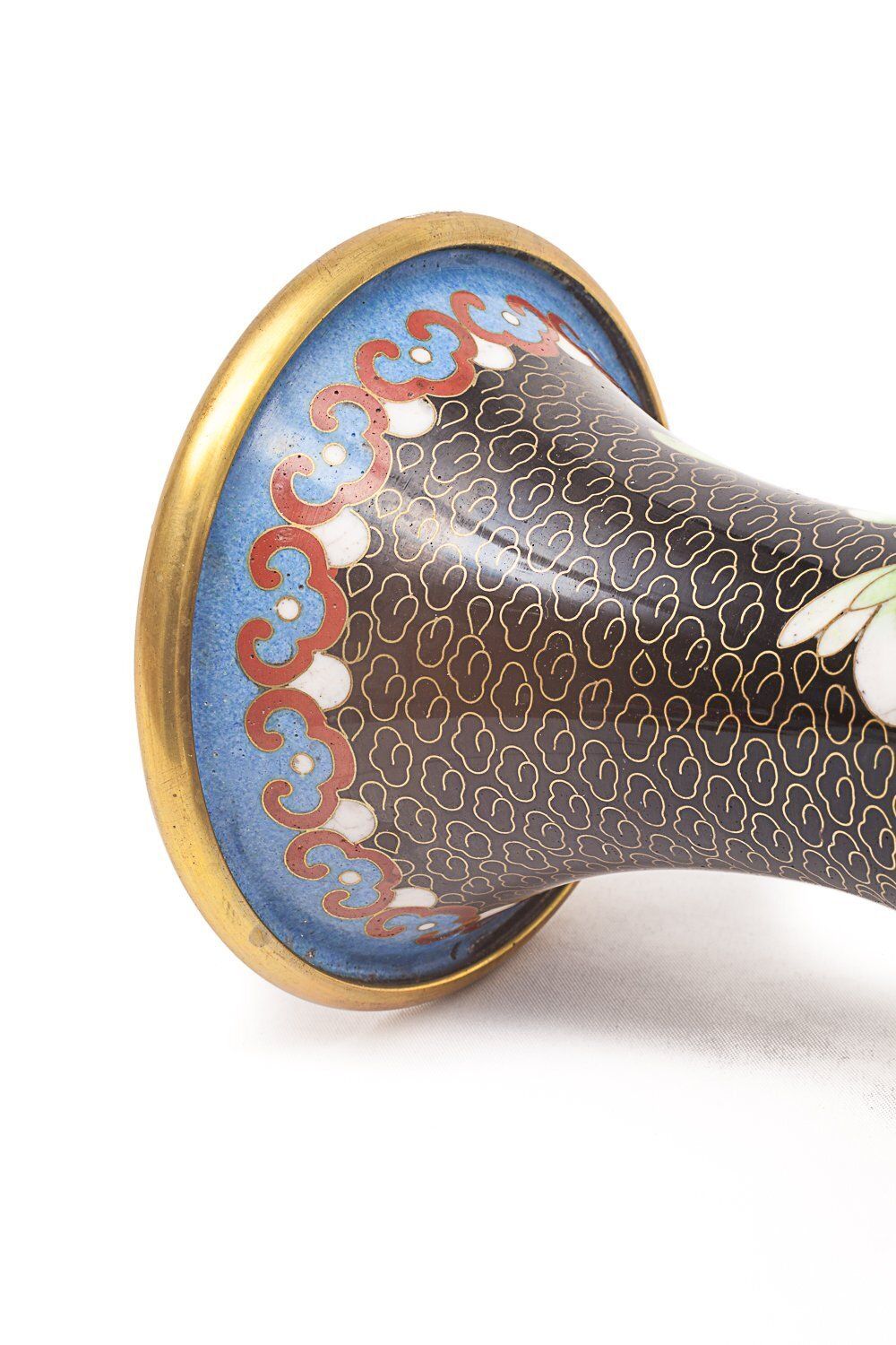 photo furniture Chinese Enamelled Brass Vase, Early 20th Century