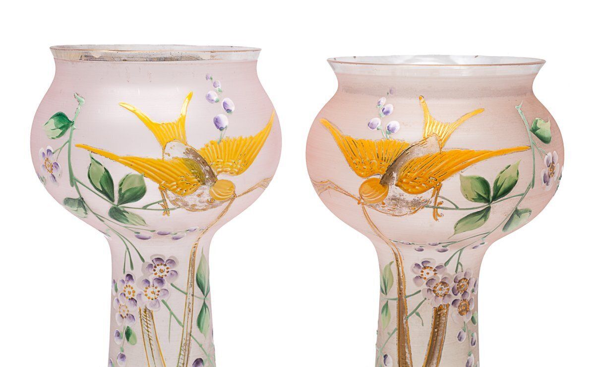 Pair Of Belle époque Vases, 1800s photo Home Decor