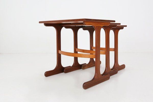 Teak Wood Nesting Tables By G Plan, 1970s, Uk, 1970s, Set Of 3 photo 578.0
