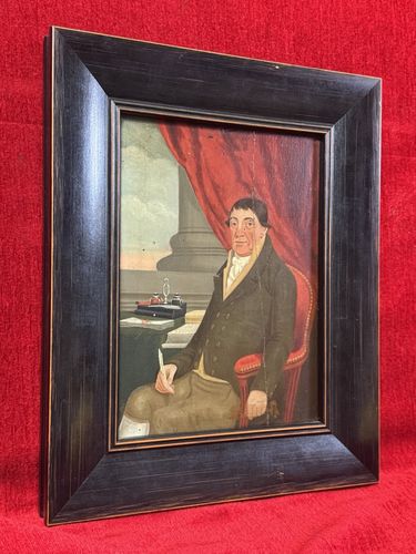 19c Constable Of Chester Castle Circa 1817  'Matthew Hudson' Oil Painting photo vintage