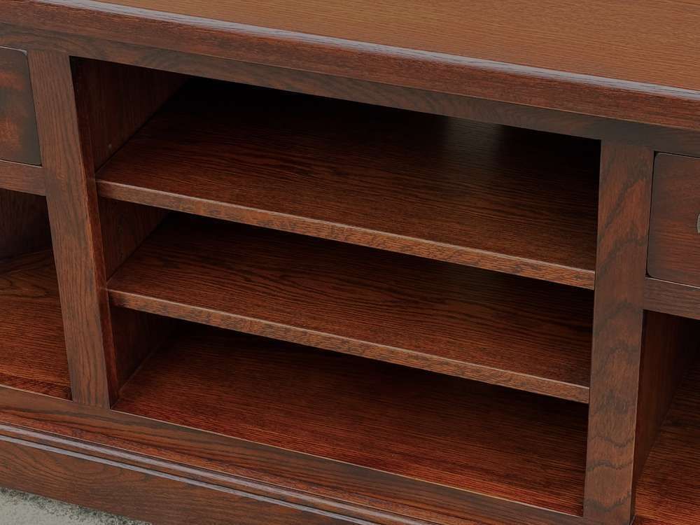 495.0 A Wood Brothers Old Charm Tudor Brown Oak Corner Tv Cabinet / Stand / Media Unit photo