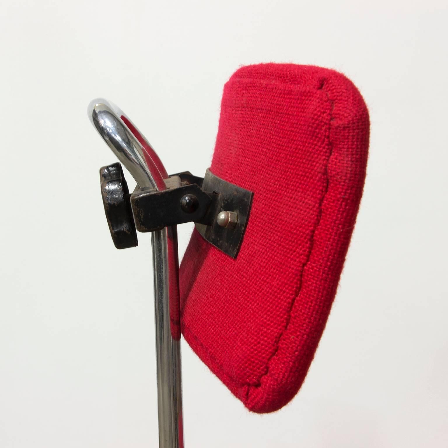 1960s, Fana Metaal Schiedam, Adjustable Swivel Office Chair photo vintage