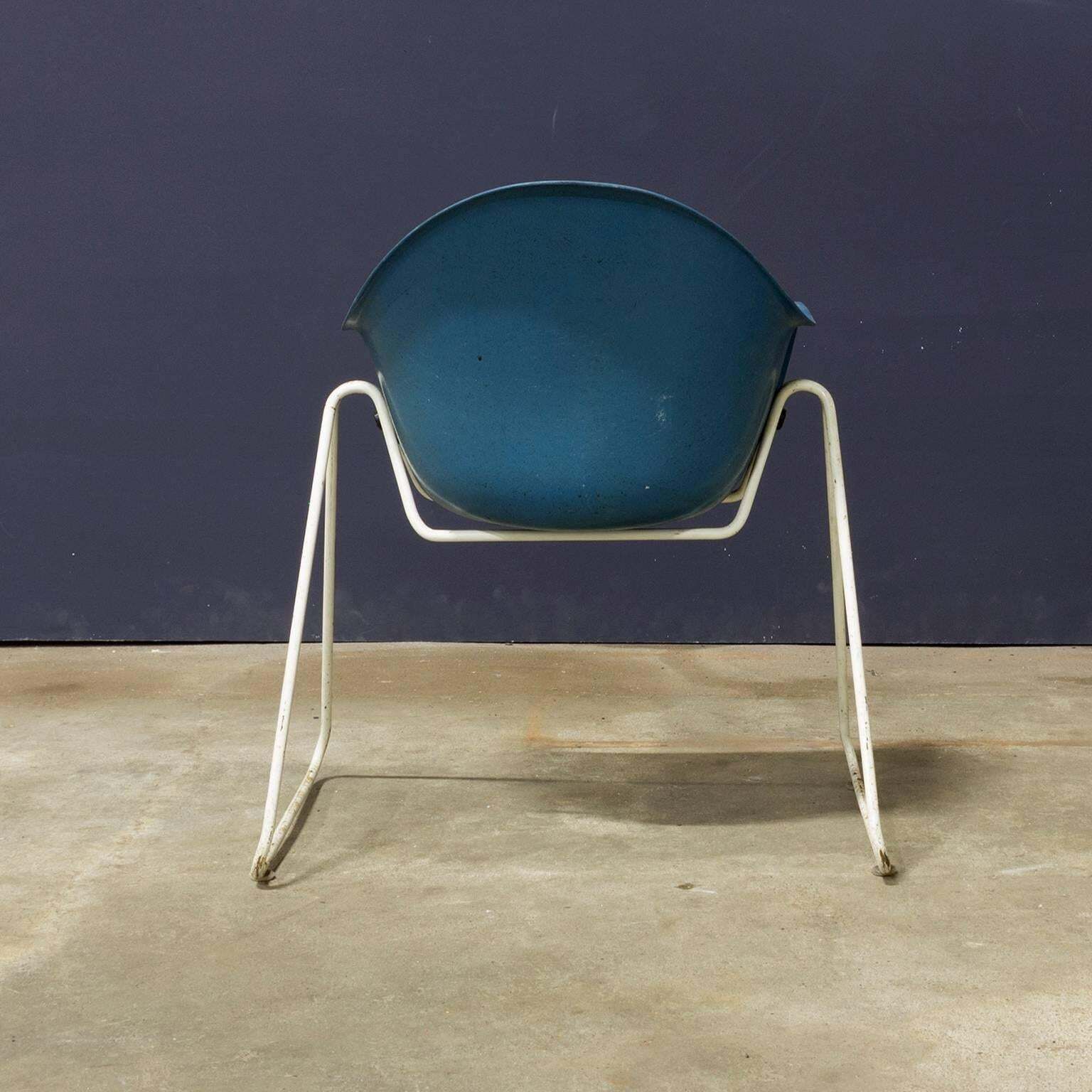Set Of Fiberglass Children Chairs With Metal Base, Circa 1960 photo Furniture