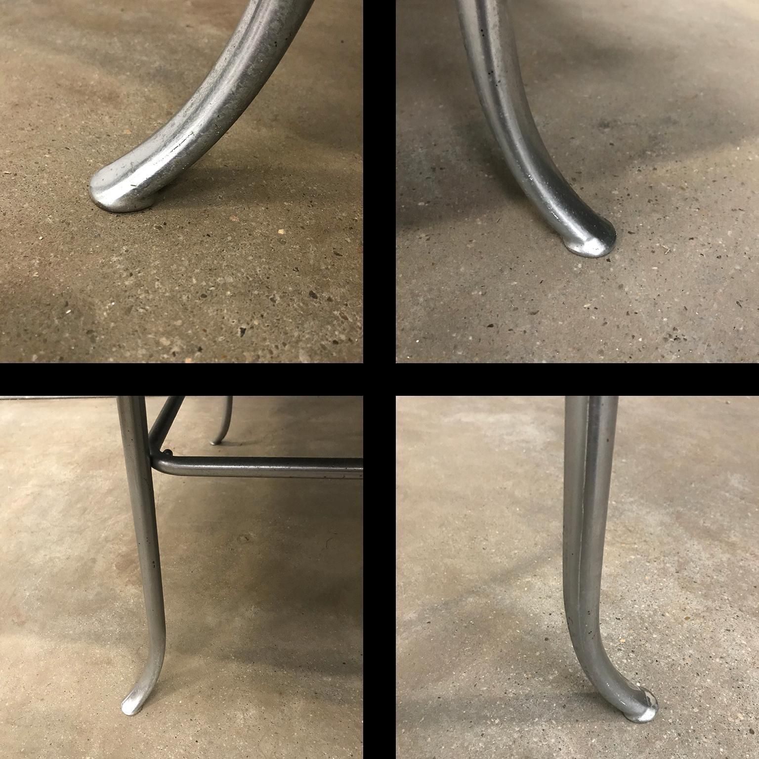 Very Rare Gispen 412 Grey Square Coffee Table, Museum Piece, Circa 1930 photo vinterior