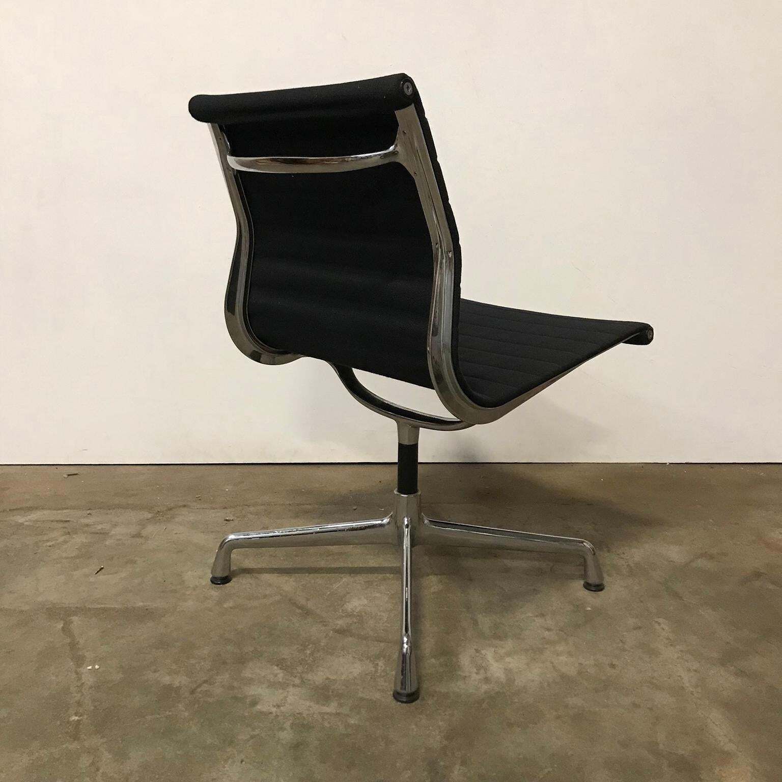 1958, Eames, Ea 107 For Herman Miller, Static Non Swivel Alu Chair photo Furniture