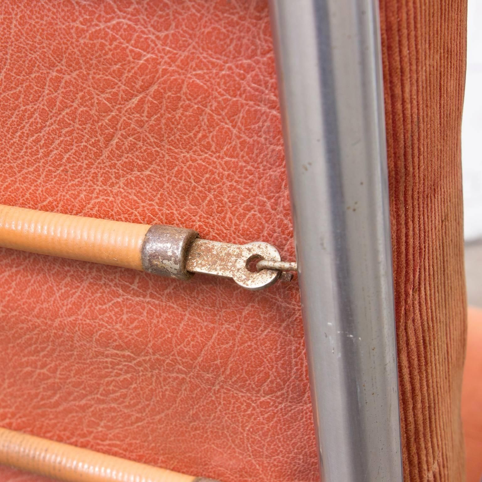 photo furniture 1933, W.H. Gispen For Gispen Culemborg, Easy Chair 409 In Terra Cotta