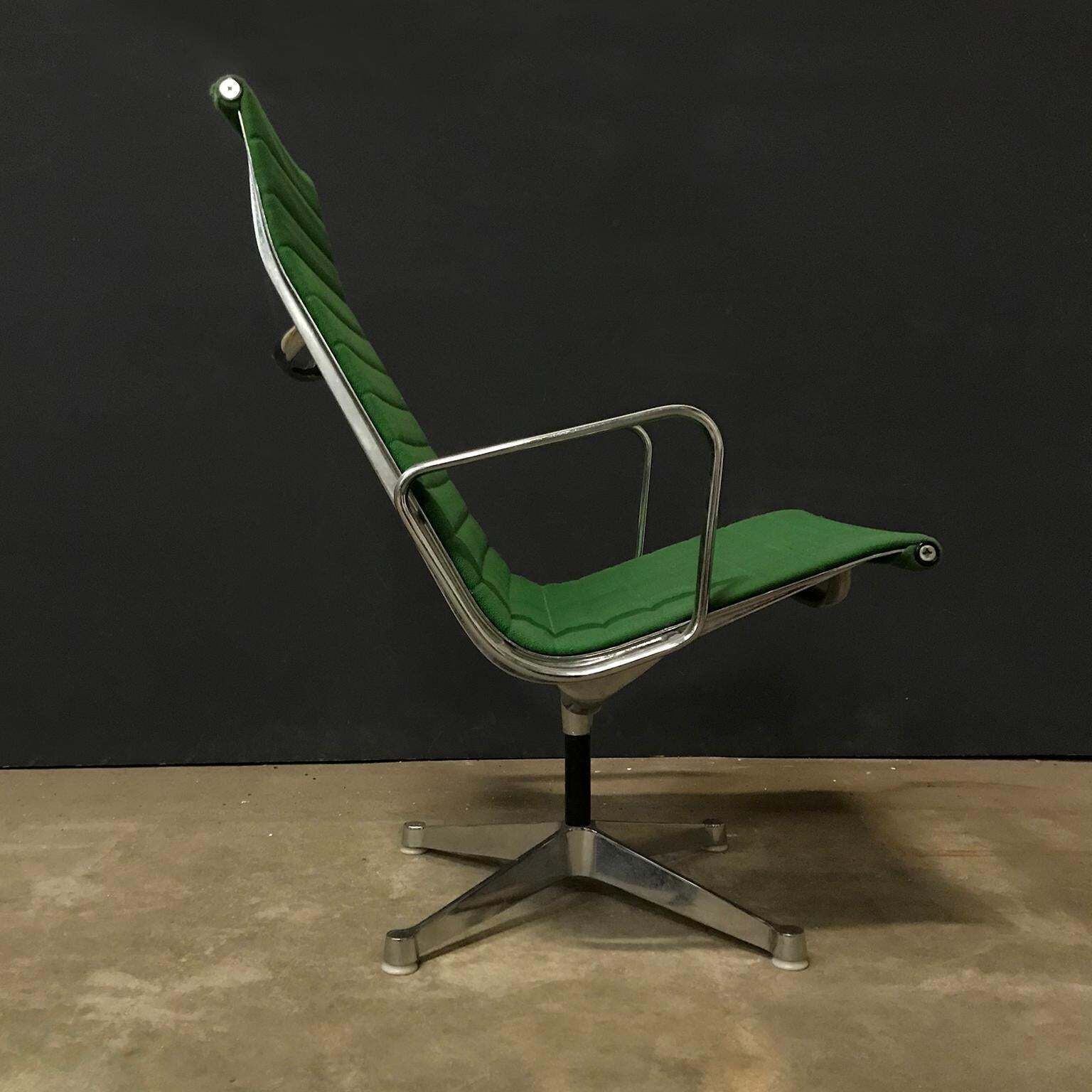 1958, Ray / Charles Eames; Miller, Ea 116, Flat Base Easy Chair In Apple Green photo for sale