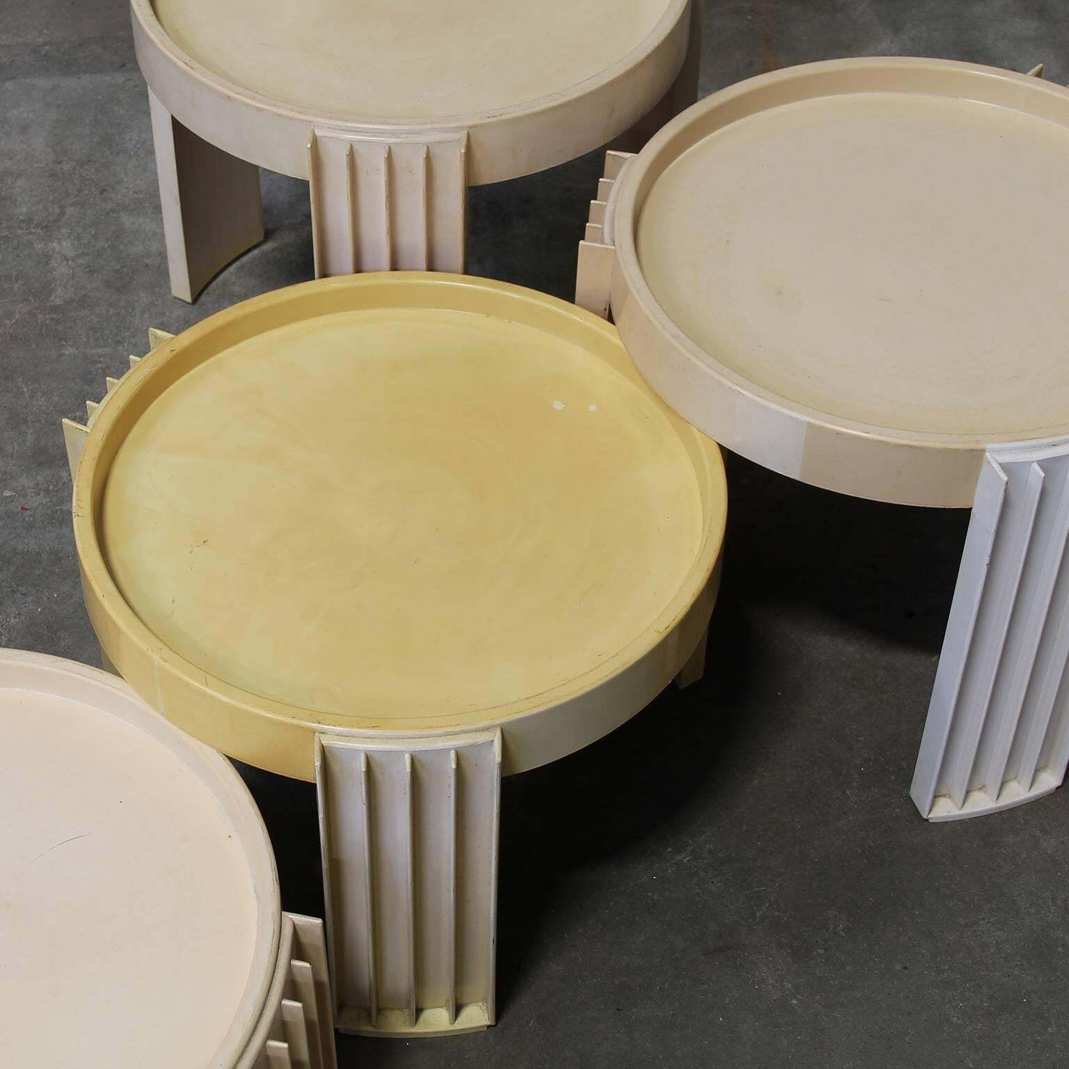 1967, Gianfranco Frattini For Cassina, 8 Pieces Of Marema Stacking Tables photo 203.0