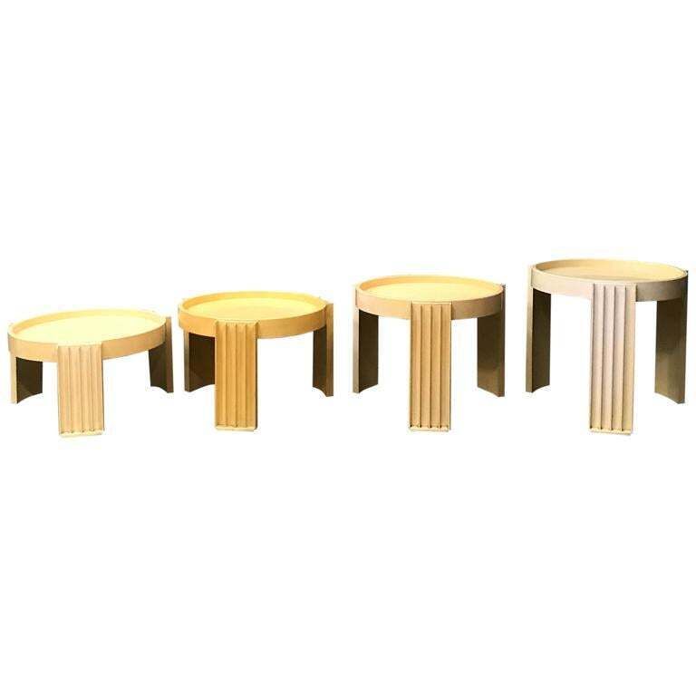 1967, Gianfranco Frattini For Cassina, 4 Pieces Of Marema Stacking Tables