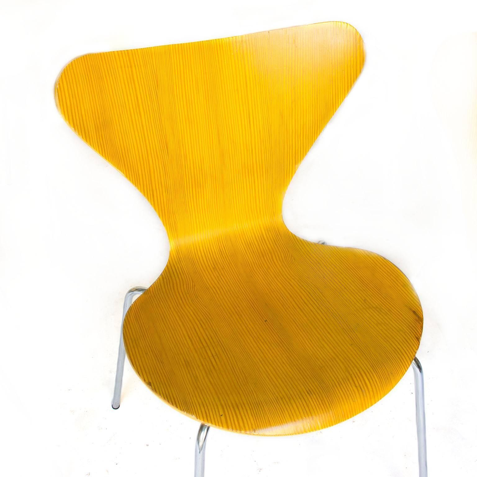 1955, Arne Jacobsen, Set Of Six Rare Vintage Laminated 3107 Butterfly Chair photo furniture