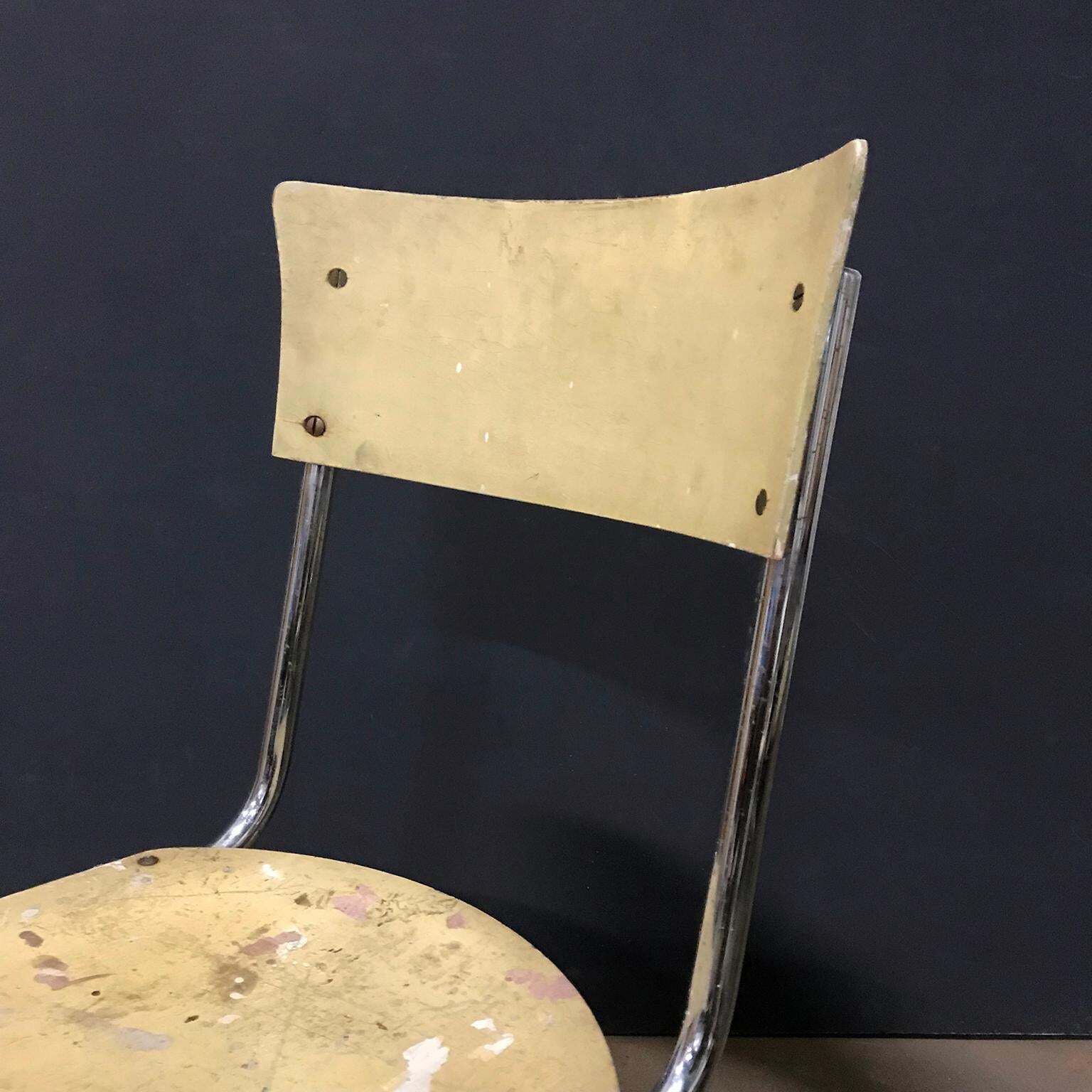 1931, Mart Stam For Thonet, Set Of Light Yellow Wooden S43 photo vinterior