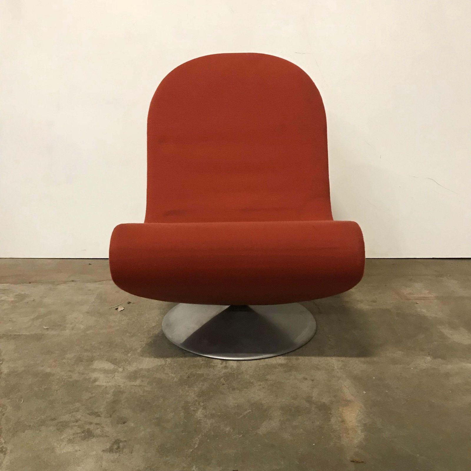 1973, Verner Panton, 1 2 3 Serie Easy Chair In Original First Fabric photo vinterior