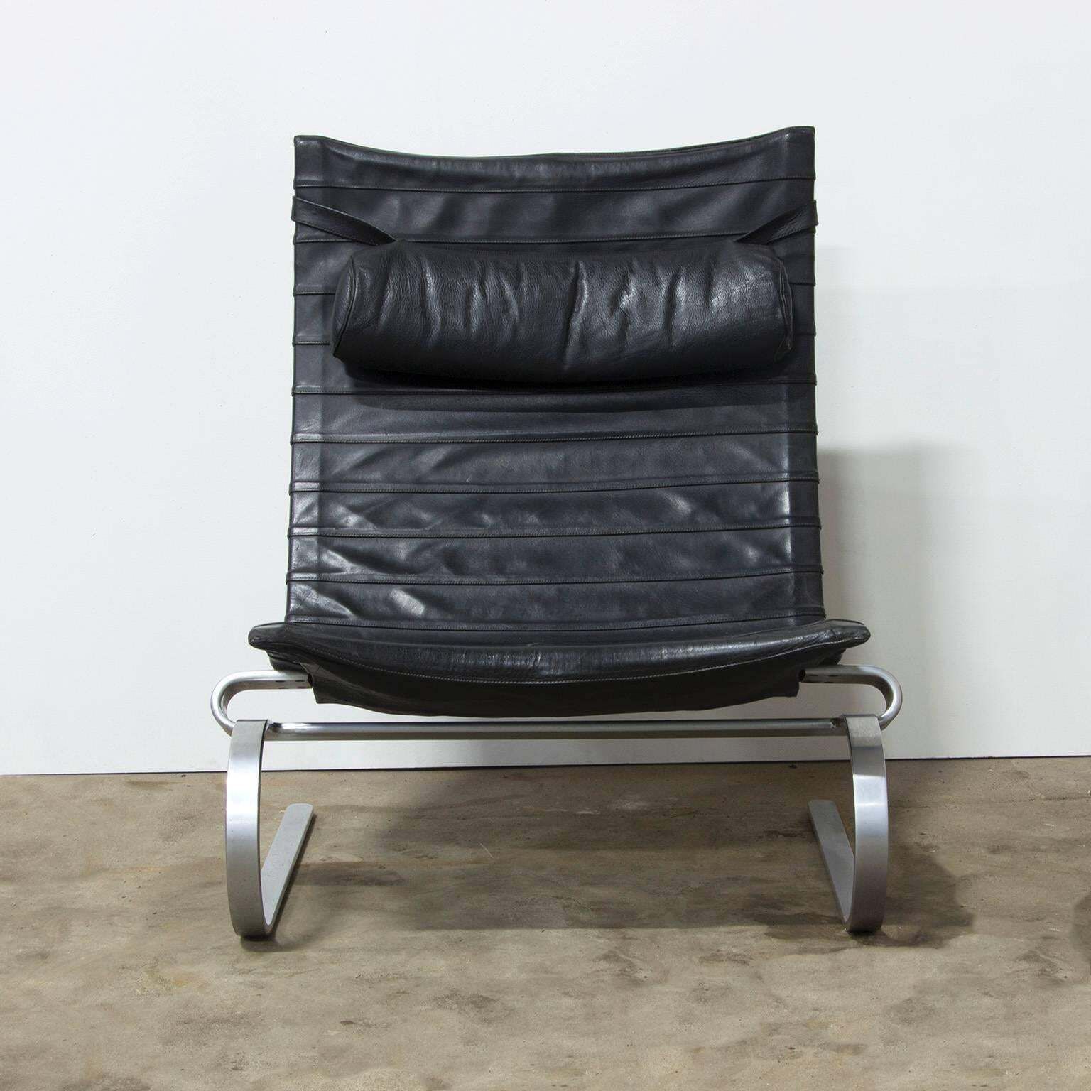 1967, Poul Kjaerholm, Pk 20, Early Kold Kristensen In Original 1st Black Leather photo 14929.0