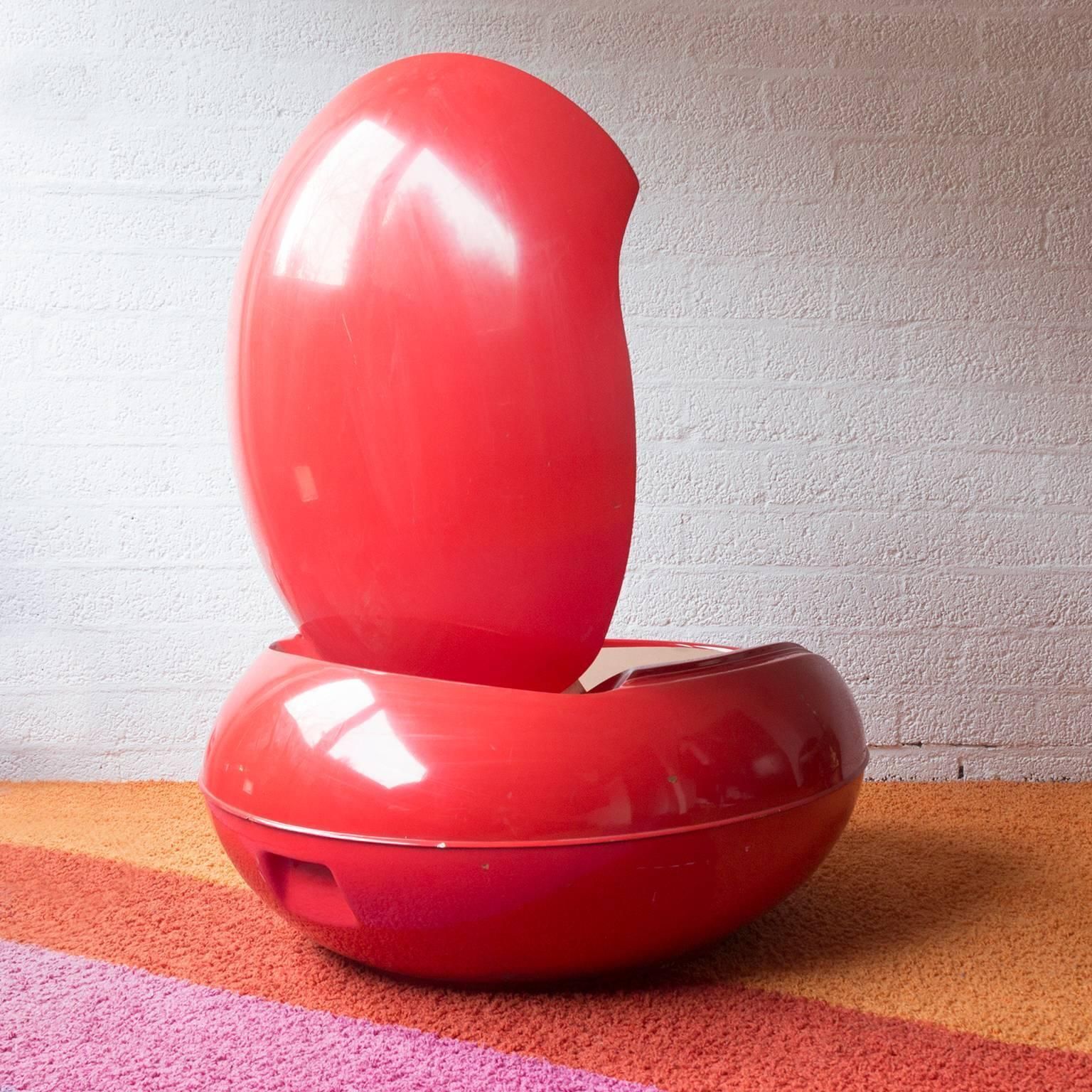 Peter Ghyczy For Ghyczy Design, Red Garden Egg Or Senftenberg Egg, 1968 photo 1896.0