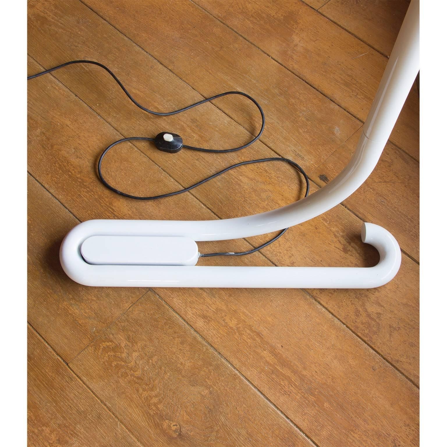 1972, Aldo Van Den Nieuwelaar, Early White Tc2 Floor Lamp For Artimeta photo buy