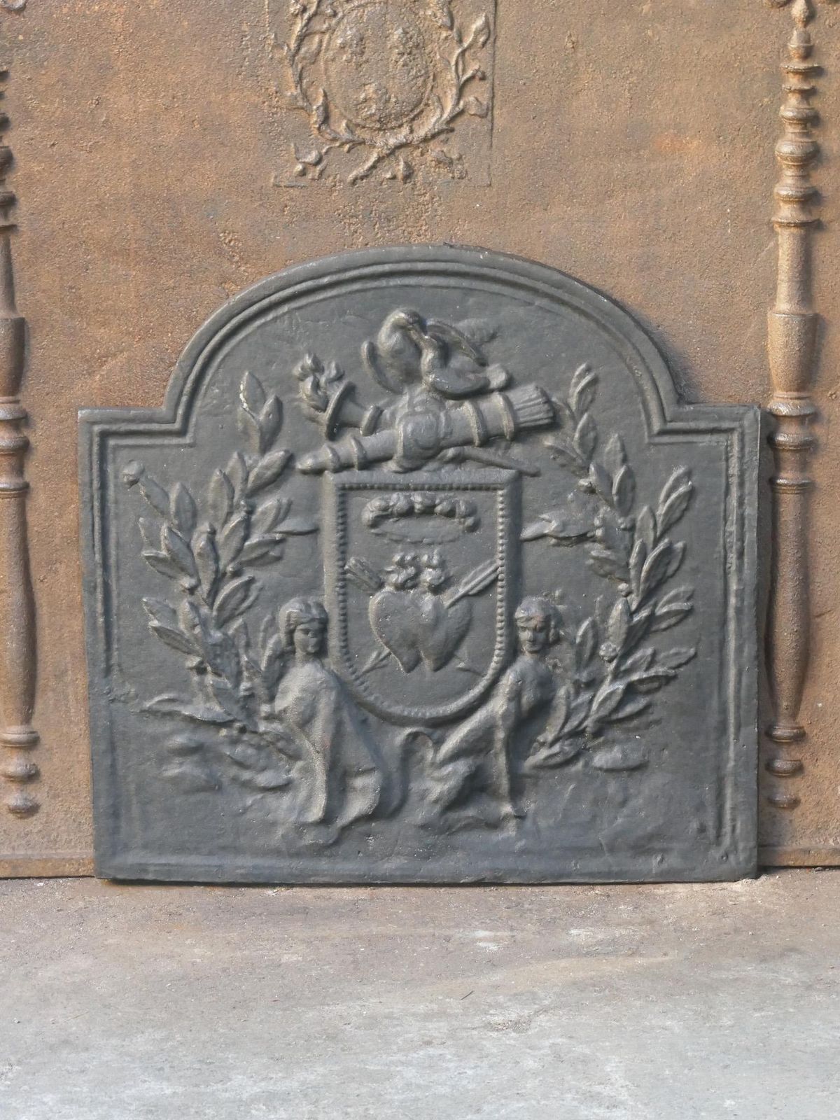 French 'Allegory Of Love' Fireback, 20th Century photo for sale