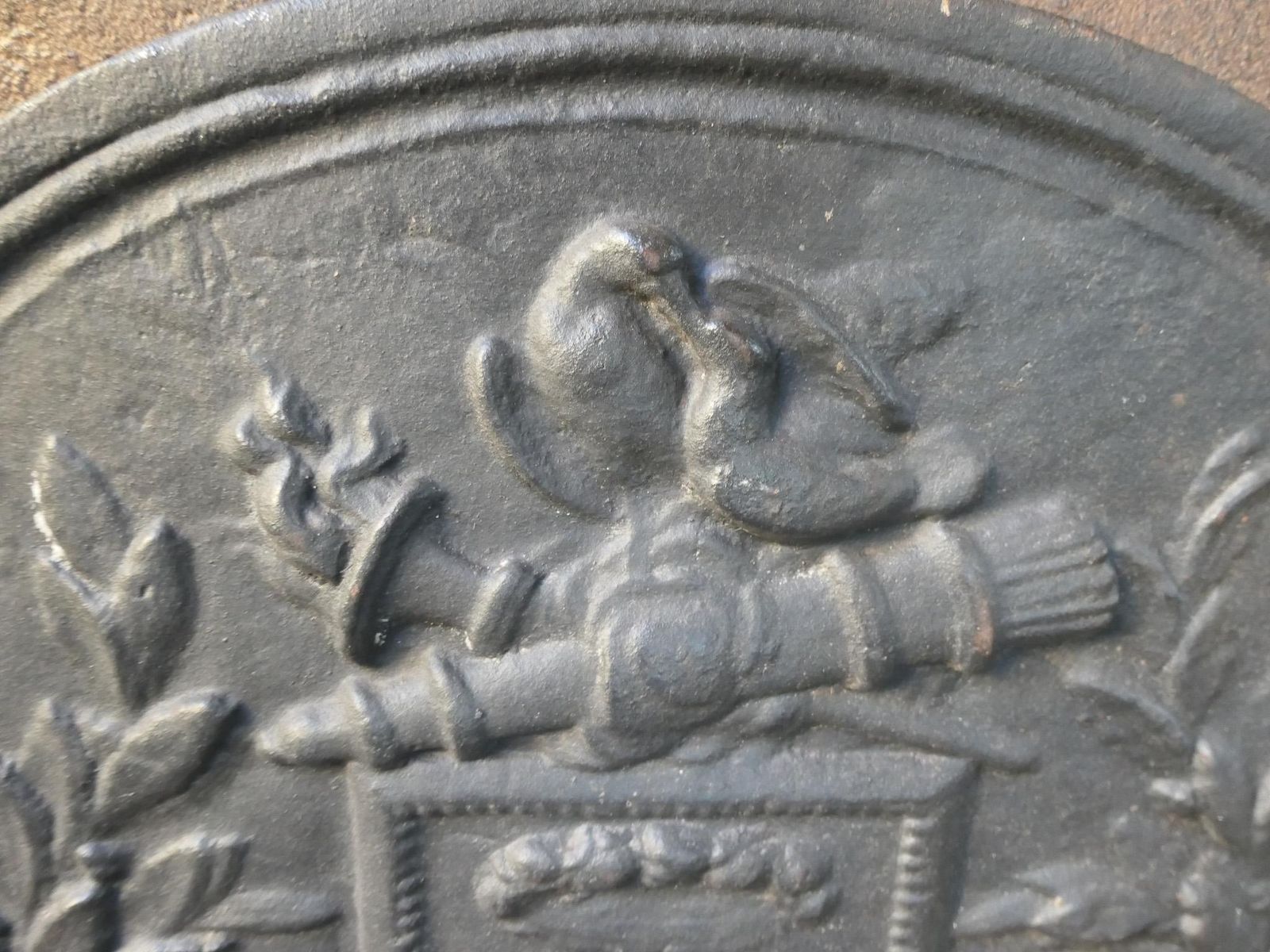 405.0 French 'Allegory Of Love' Fireback, 20th Century photo