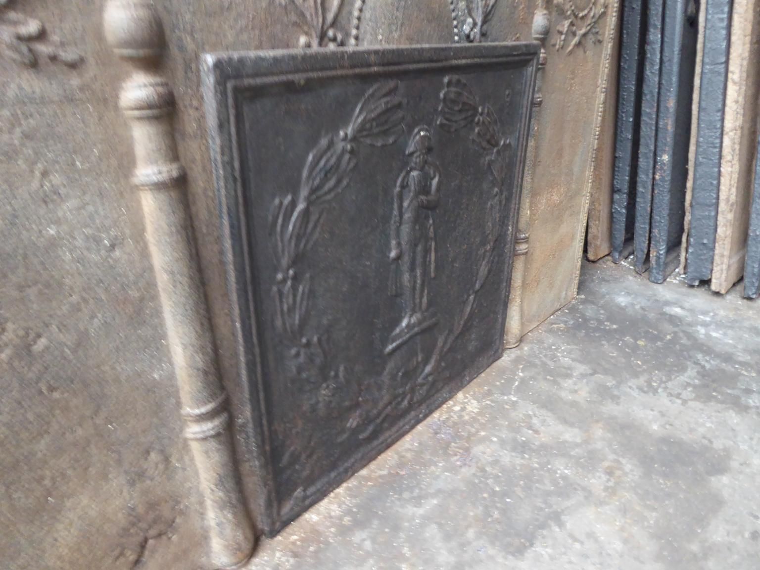 Antique French 'Napoleon' Fireback / Backsplash, 19th Century photo buy