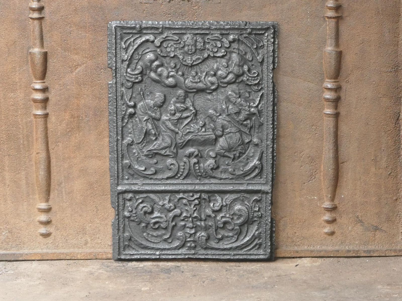 Antique French 'Adoration Of The Magi' Fireback / Backsplash, 18th Century photo Home Fixtures
