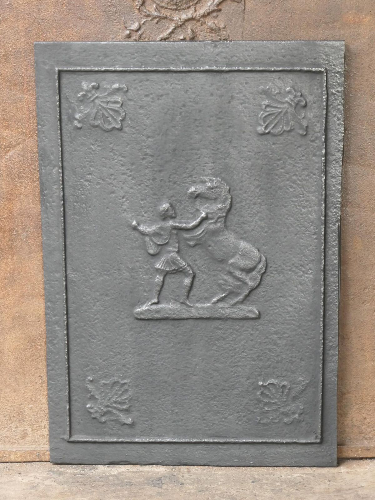 Antique German 'Horse' Fireback, 19th Century photo furniture