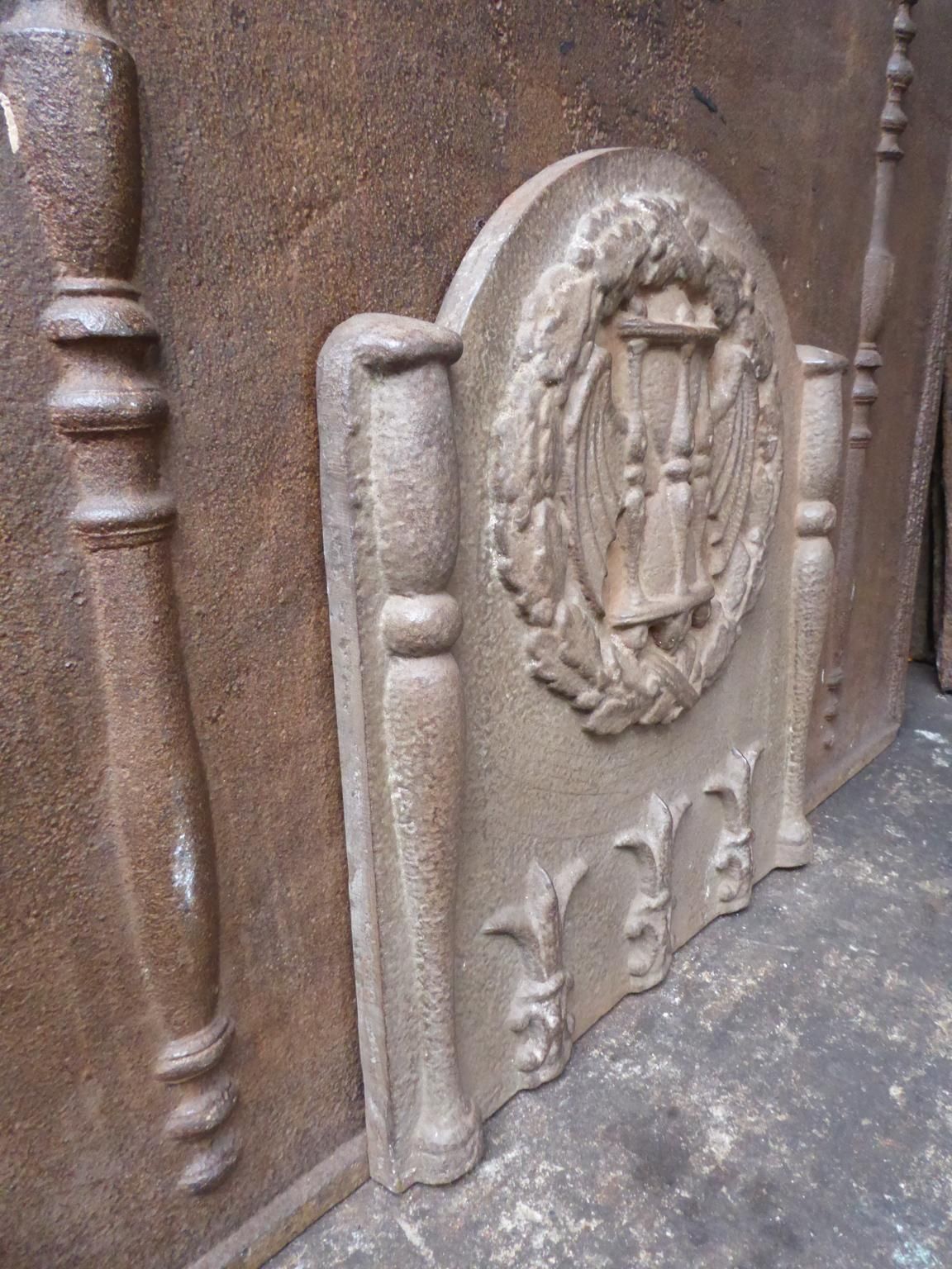 French Louis XIV Style 'Coat Of Arms' Fireback / Backsplash photo buy