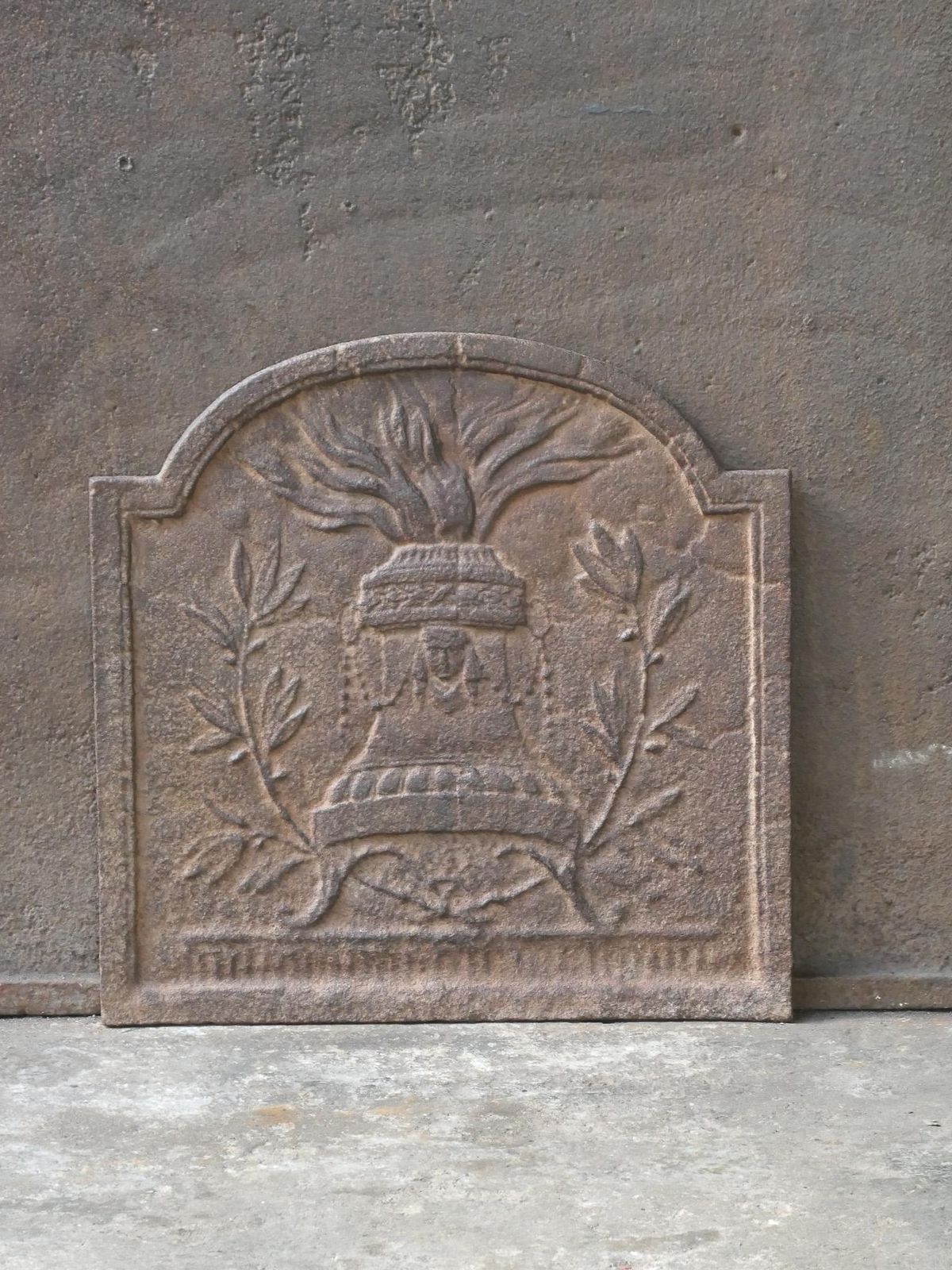 French Neoclassical Fireback / Backsplash, 18th 19th Century photo Home Fixtures
