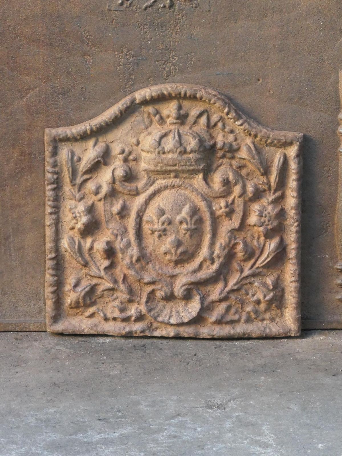 French Louis Napoleon III Style 'Arms Of France' Fireback / Backsplash photo furniture
