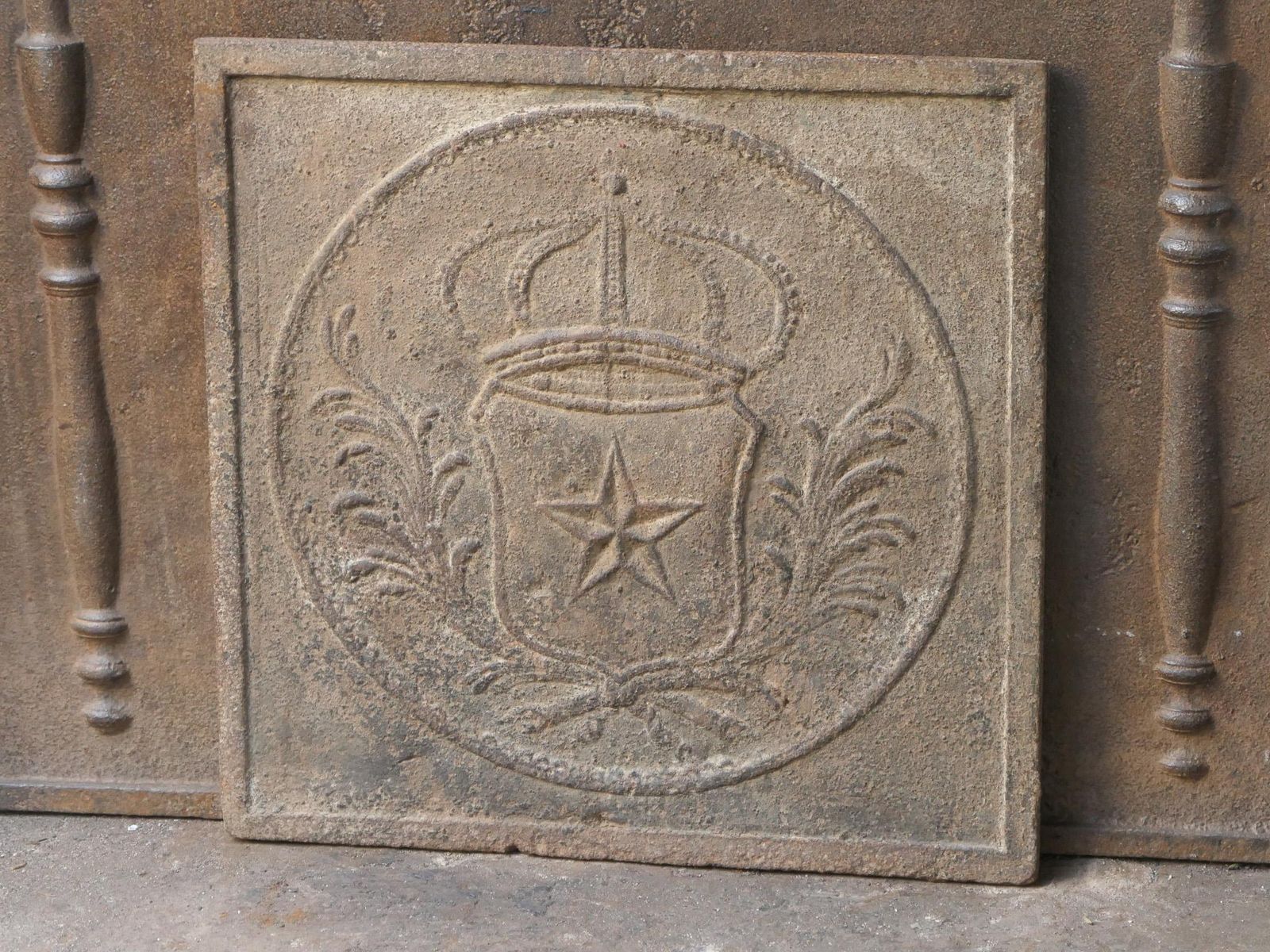 French Napoleon III Period 'Arms Of France' Fireback / Backsplash photo vinterior