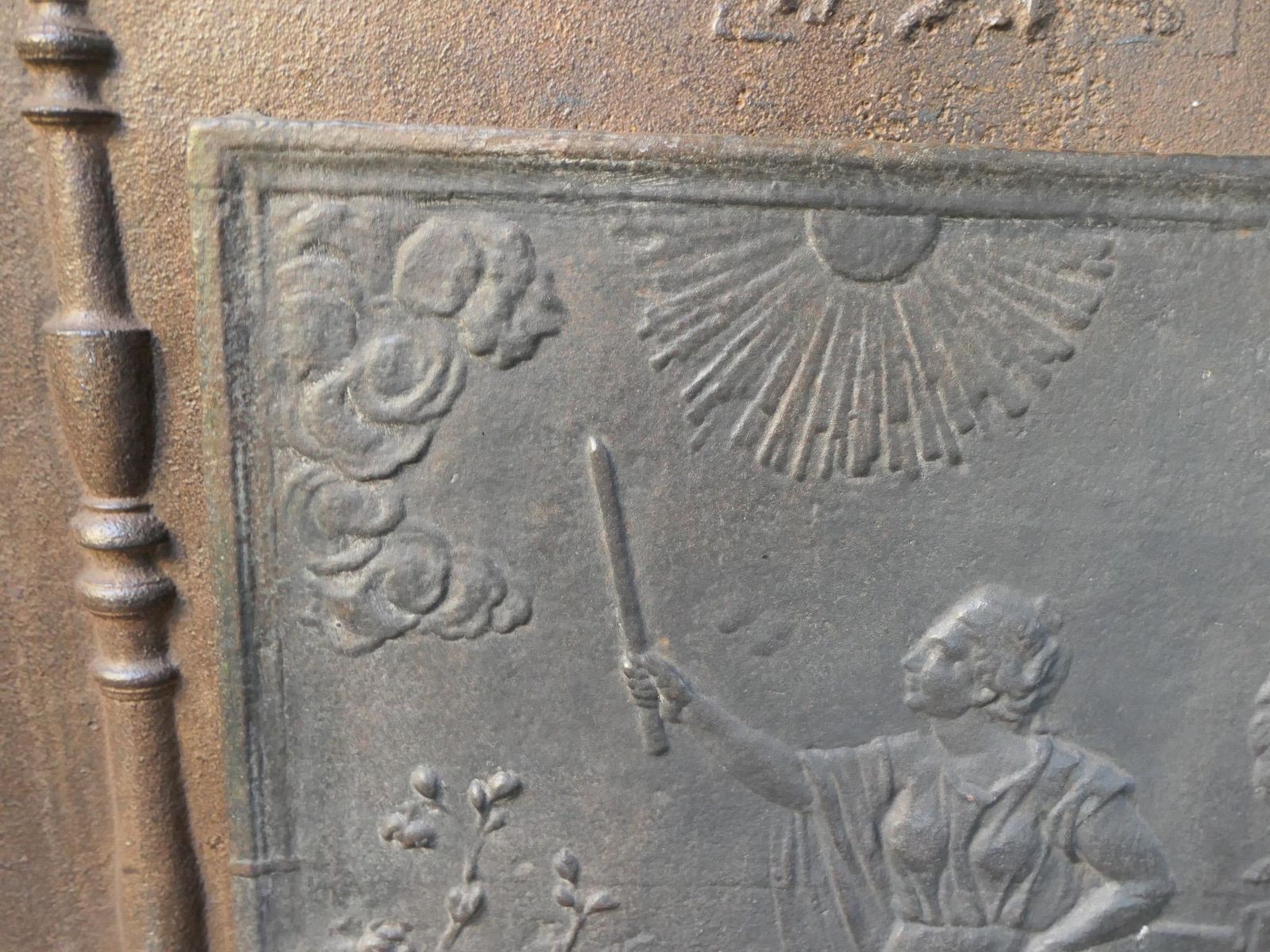 photo furniture Aurora, Goddess Of The Dawn, Fireback / Backsplash, 19th Century