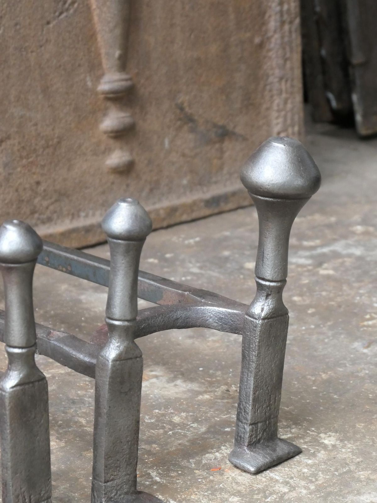 photo for sale French Louis XV Period Fireplace Grate Or Fire Basket, 18th Century