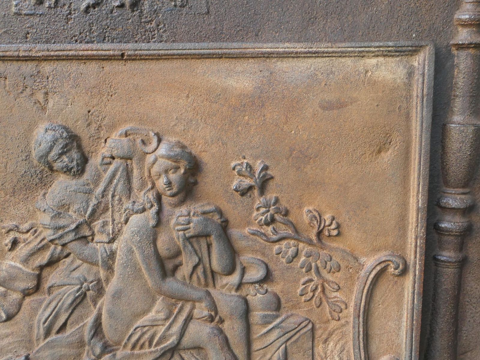 18th Century Louis XV Period Fireback / Backsplash With Diana Bathing photo buy