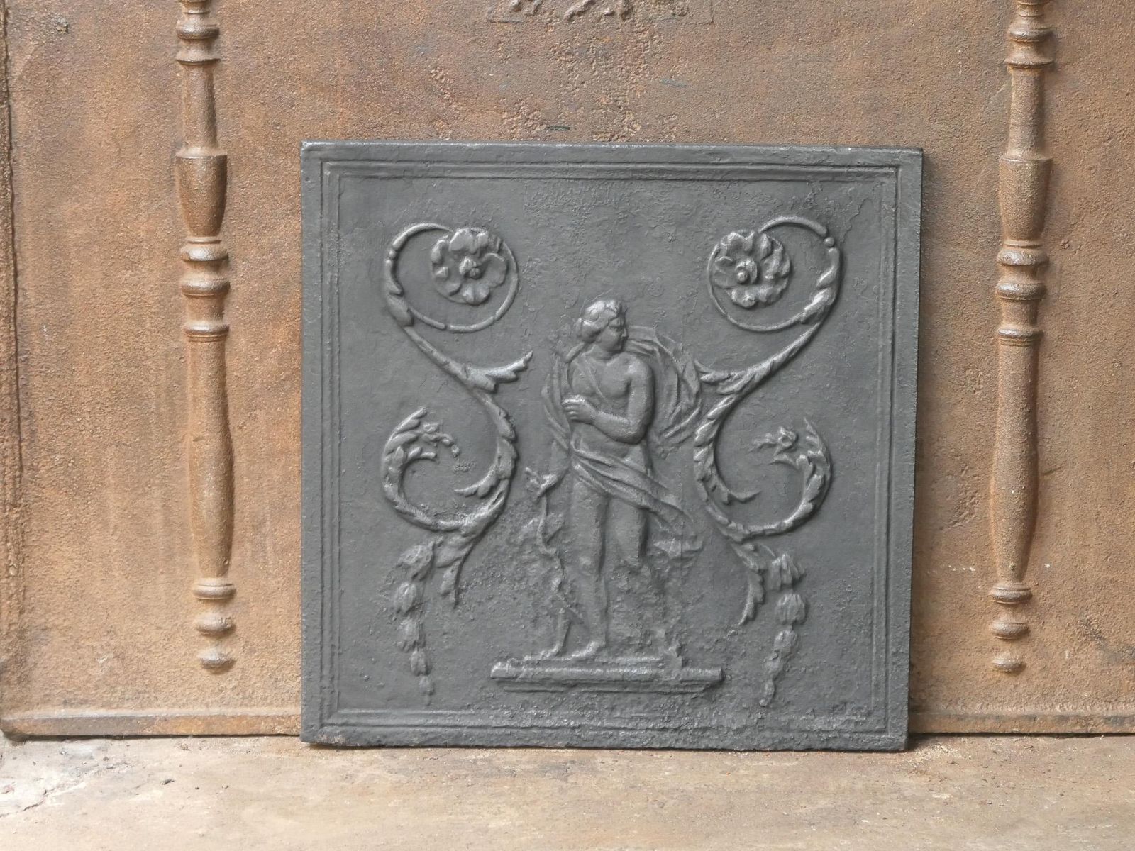 French Neoclassical Period 'Diana' Fireback / Backsplash, 18th 19th Century photo 337.0