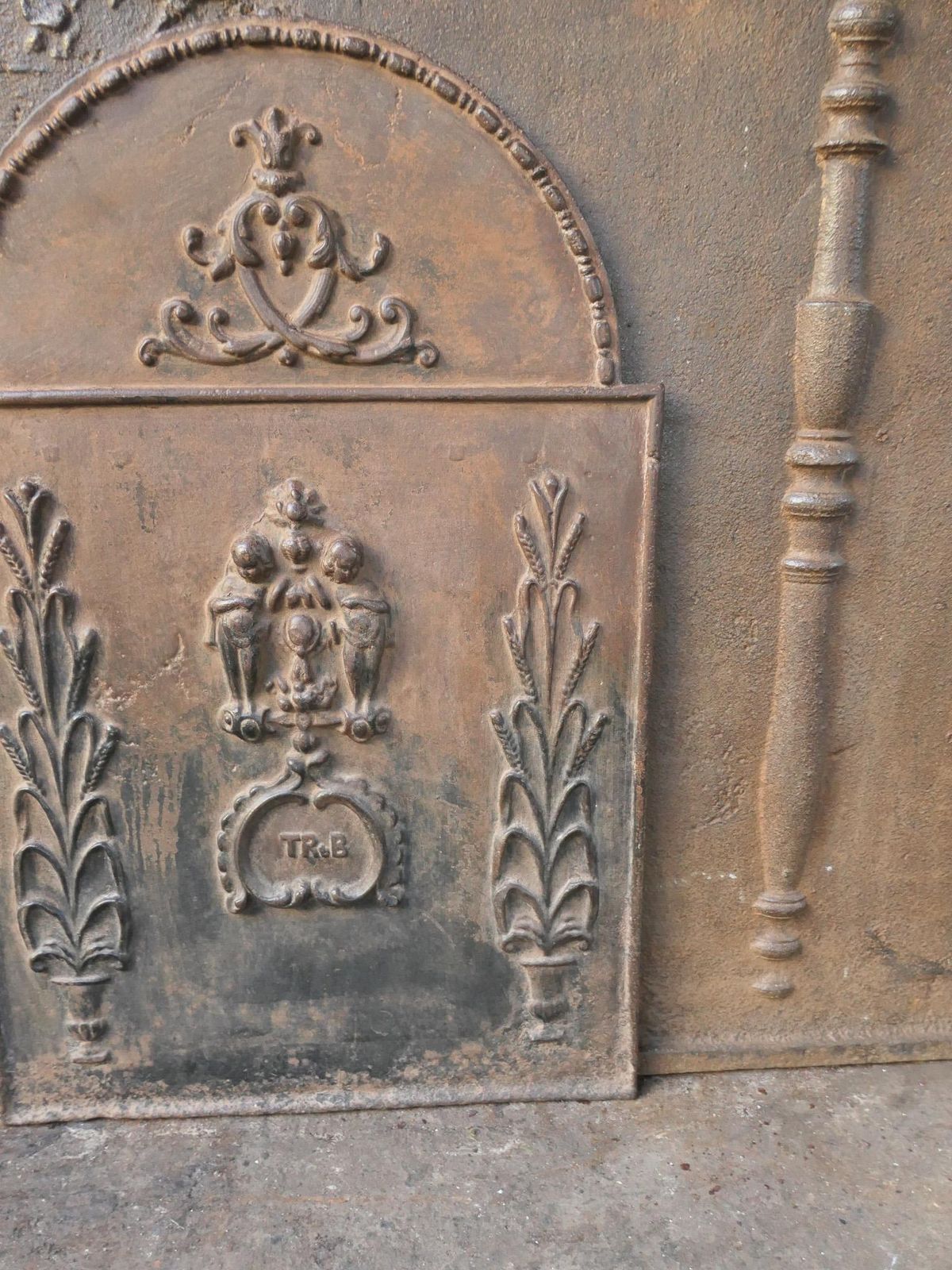 405.0 French Napoleon III Period Fireback / Backsplash, 19th C. photo
