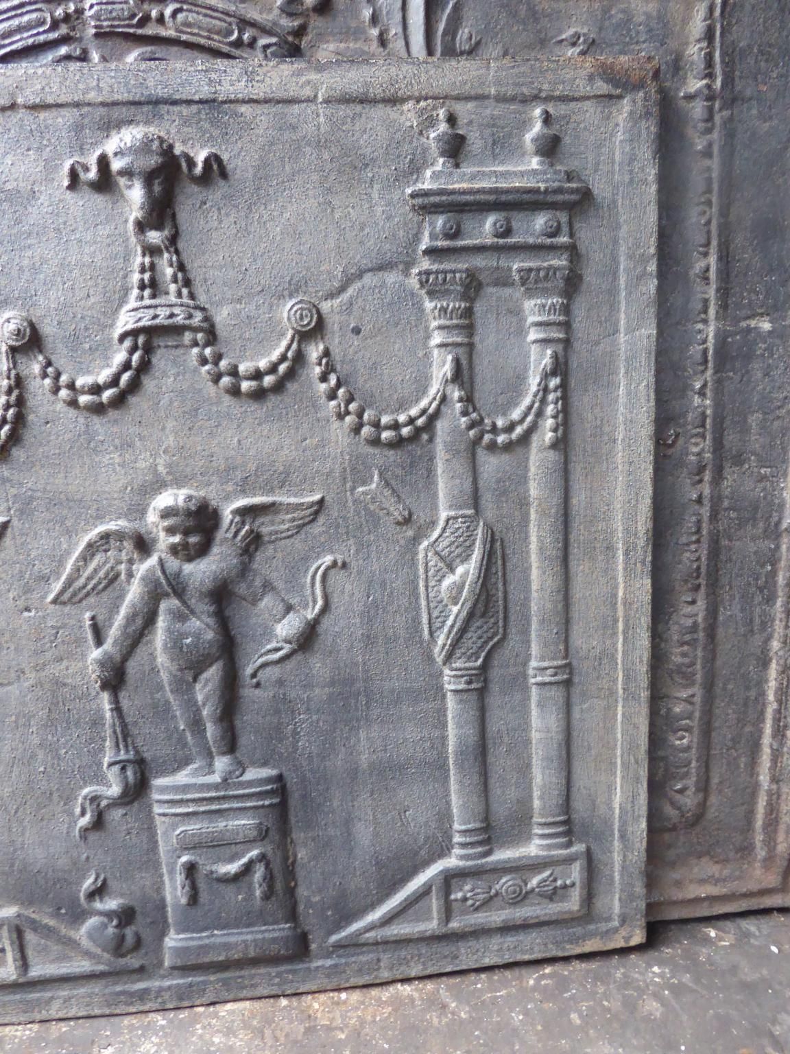 French Neoclassical Style 'Allegory Of Love' Fireback / Backsplash photo 422.0