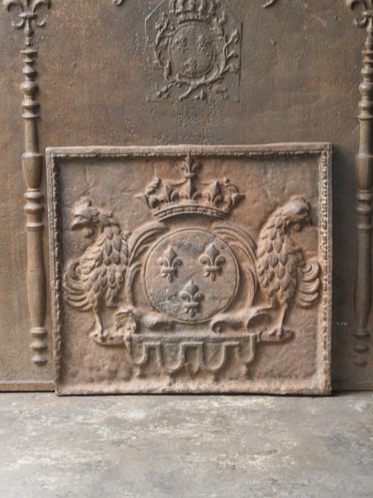 French Louis XIV Style 'Arms Of France' Fireback / Backsplash, 20th Century photo Home Fixtures