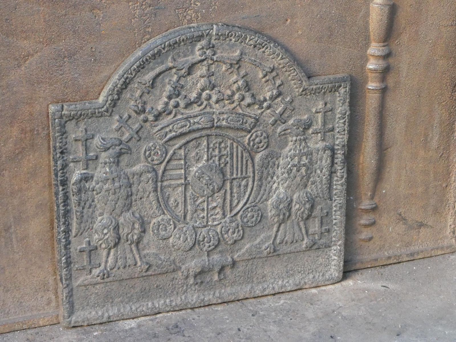 French 'Arms Of Lorraine' Fireback, 18th Century photo buy