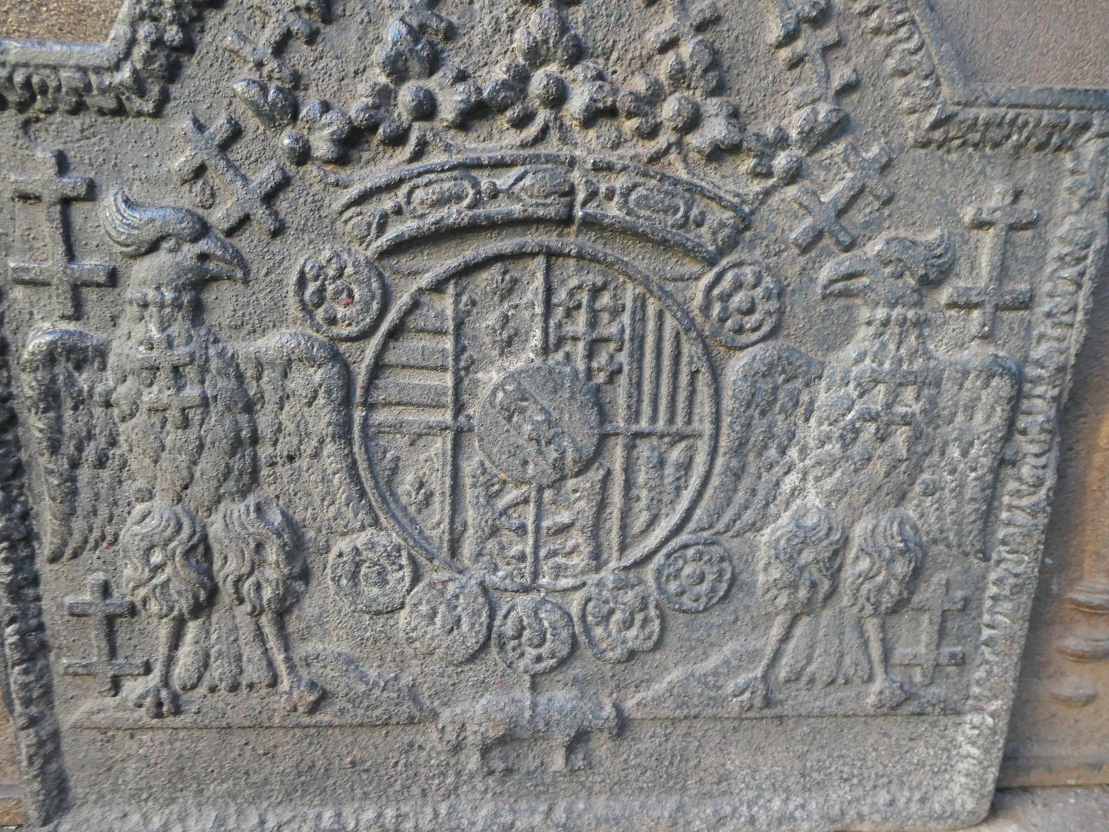 photo furniture French 'Arms Of Lorraine' Fireback, 18th Century