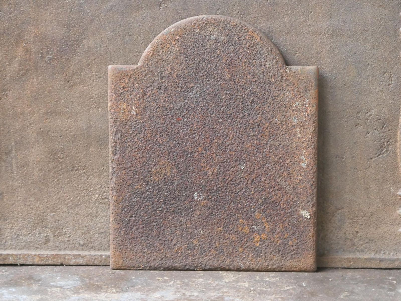 320.0 Small Antique French 'Pillars Of Freedom' Fireback / Backsplash, 19th C. photo