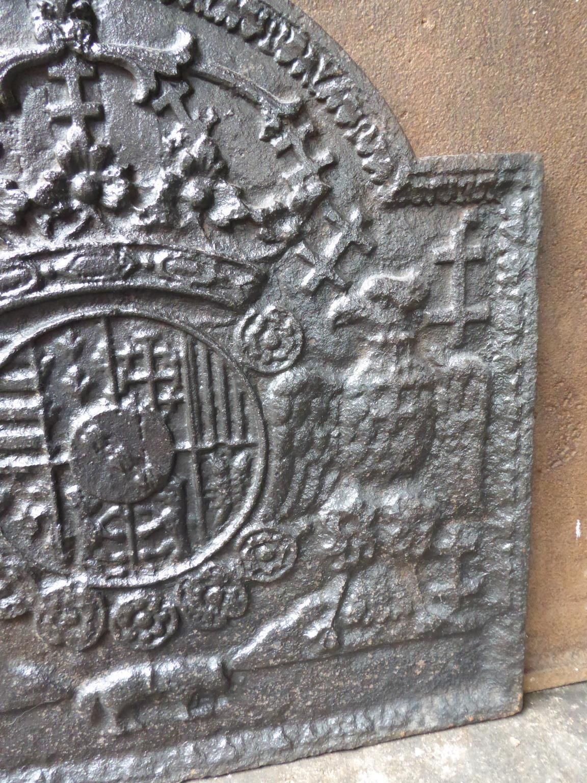 17th 18th Century 'Arms Of Loraine' Fireback / Backsplash photo vinterior