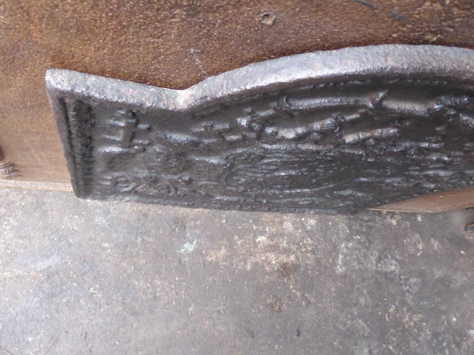 17th 18th Century 'Arms Of Loraine' Fireback / Backsplash photo vintage
